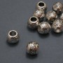 Mărgea Pandora, diametrul 10×8 mm, gaură de 4,6 mm, ambalaj 20 g, 10 buc. (+ -)
