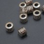 Furnitură pentru mărgea Pandora, diametrul 9×7,5 mm, gaura de 4,6 mm, ambalare 20 g, 10 bucăți (±)