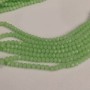 Mărgele din cristal ceh, verde salată, mat, formă rondel, diametru 6x4,5 mm, lungime 41 cm