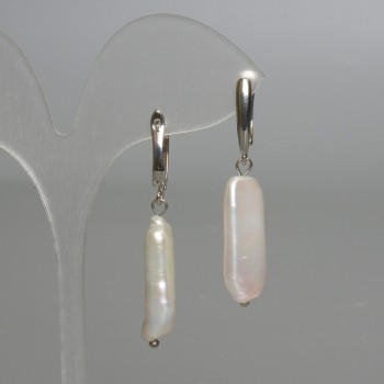 Reducere! Cercei baroci din perle cu nuanță de benzină, diametrul 10x28 mm + -, lungimea 49 mm + - închidere engleză