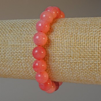 Brățară din turmalină naturală, bilute rotunde netede, diametrul 10 mm, lungime 18 cm (stretch)