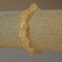 Brățară din cuarț citrin natural netratat, mărgele fațetate, diametrul 6x9 mm, lungime 18 cm (elastic)