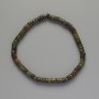 Brățară din jasper „Sângele Dragonului” – piatră naturală, discuri, diametrul 4,5×2,5 mm, lungime 18 cm ± (elastic)