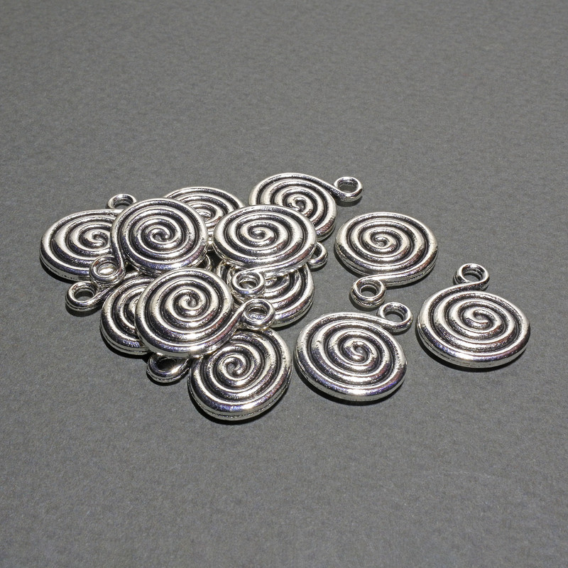 Pandantiv – accesorii, diametrul 14×17 mm, ambalare 12 bucăți, 20 g