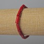 Brățară din coral natural, tăiată, diametrul 5×11 mm, lungime 18 cm (elastic)