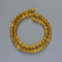Mărgele din citrin, piatră naturală, bilă netedă, diametru 6 mm, lungime 39 cm pe fir