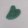Gua Sha masaj cu piatră naturală de nefrit, 6×8 cm