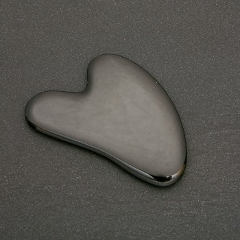 Gua Sha – racletă de masaj cu piatră naturală, agat, 5,5×8 cm
