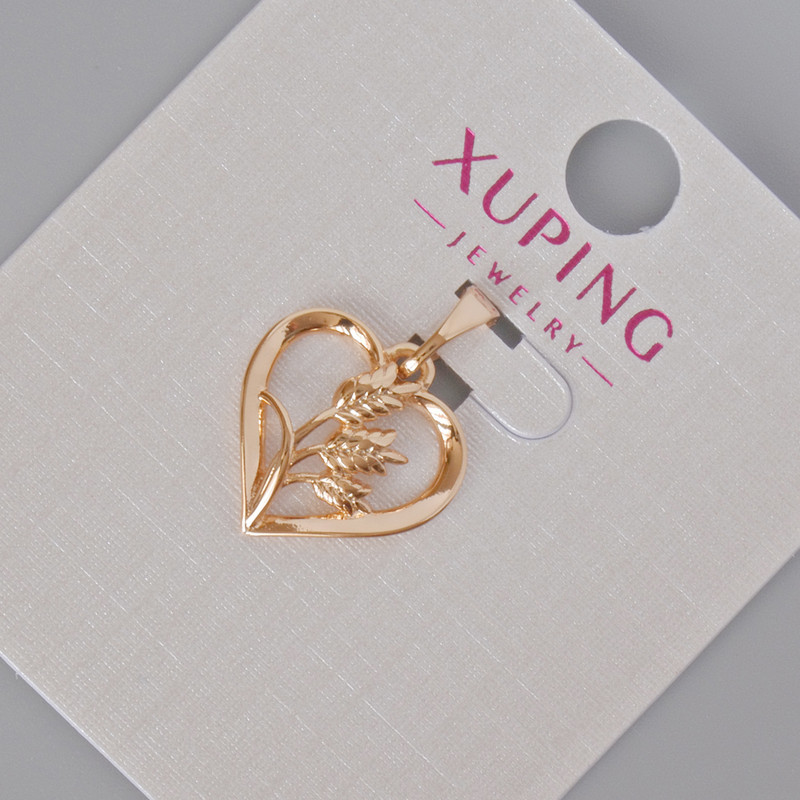 Кулон Xuping "Серце", діаметр 20х15мм+- Позолота 18К