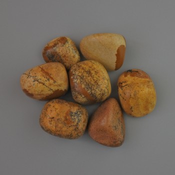 Piatră naturală suvenir Jasper peisaj, rotunjită, diametrul 20x18 mm (+-), ambalare 100 g