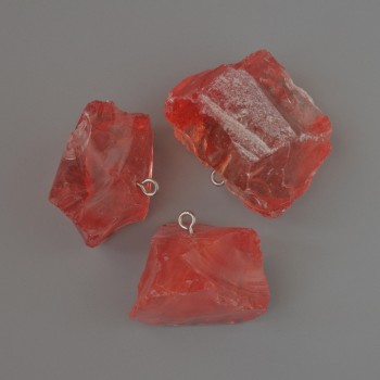 Pandantiv din calcedon brut, piatră naturală, diametrele 20x29 până la 27x34 mm