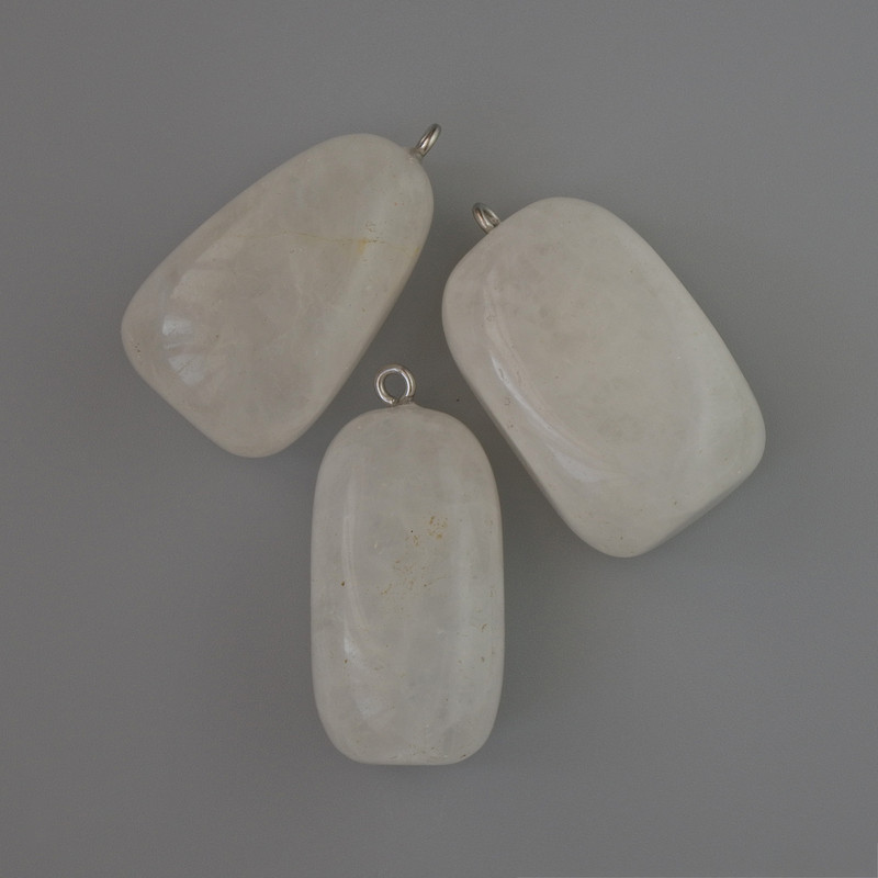 Pandantiv din cristal de munte, piatră naturală, diametrul 35×17 mm+