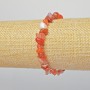 Brățară din carneol natural, granule, diametru 6x4 mm, lungime 18 cm, elastică