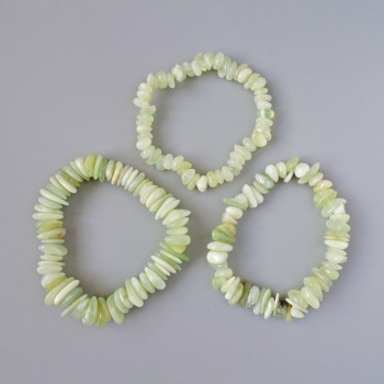 Brățară din onix fațetat, diametre asortate de la 8×3 mm la 14×3 mm, lungime 18 cm +/- (elastică)