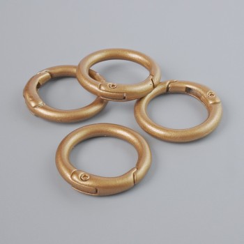 Închizătoare tip carabină, culoare bronz, metal 25 mm