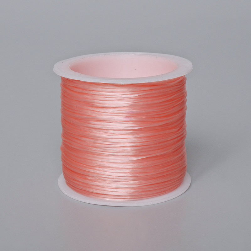 Elastic pentru artizanat pe bobină, culoare piersică, lungime 30 m+