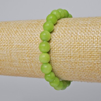 Brățară «Onix» din acrilic artificial, mărgele netede, diametrul de 8,5 mm, lungime 18 cm +/- (elastic)