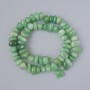 Mărgele de nefrit natural, formă ovoidă, diametrul 11x6 mm ±, lungime 41 cm ±, pe șnur