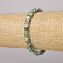 Brățară din agat mușchi, rondel neted, diametru 6×2,5 mm, lungime 18 cm (extensibil)