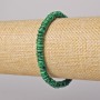 Brățară din malahit (presat), rondel neted, diametrul 6×2 mm, lungime 18 cm (elastică)