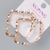 Cercei Xuping, diametru 42x42 mm, placare cu aur 18K