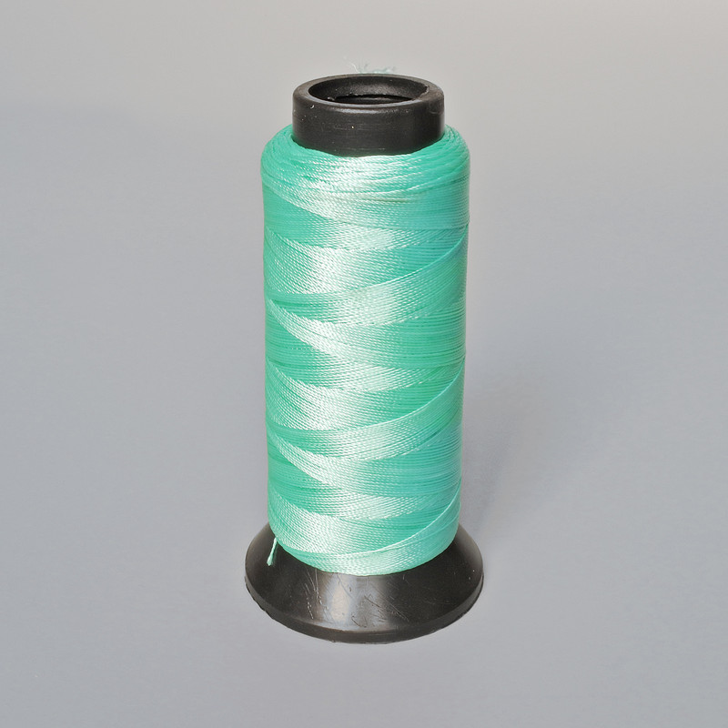 Fir pe bobină, culoare turcoaz, diametru 0,6 mm, din nailon pentru handmade, 500 m