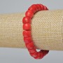 Brățară din coral natural rondel (asortiment, mărime medie), diametrul 10x8mm+-, lungime 18cm+- (pe elastic)