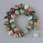 Mărgele din agat brazilian, piatră naturală, formă sferică netedă, diametrul de 14 mm ±, lungimea 38 cm ±, pe fir