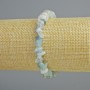 Brățară din acvamarin natural, granule, diametrul 8x3 mm, lungimea 18 cm +- (elastic)
