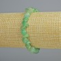 Brățară din nefrit natural, piatră mărunțită, diametrul 8x4 mm, lungime 18 cm +/- (extensibilă)