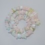 Mărgele din Morganit, piatră naturală, cioburi, diametru 12x4 mm ±, lungime 40 cm ±, pe șnur