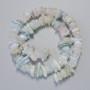 Mărgele din Morganit, piatră naturală, fragmente, diametrul 12x4 mm +/-, lungime 38 cm +/- pe fir