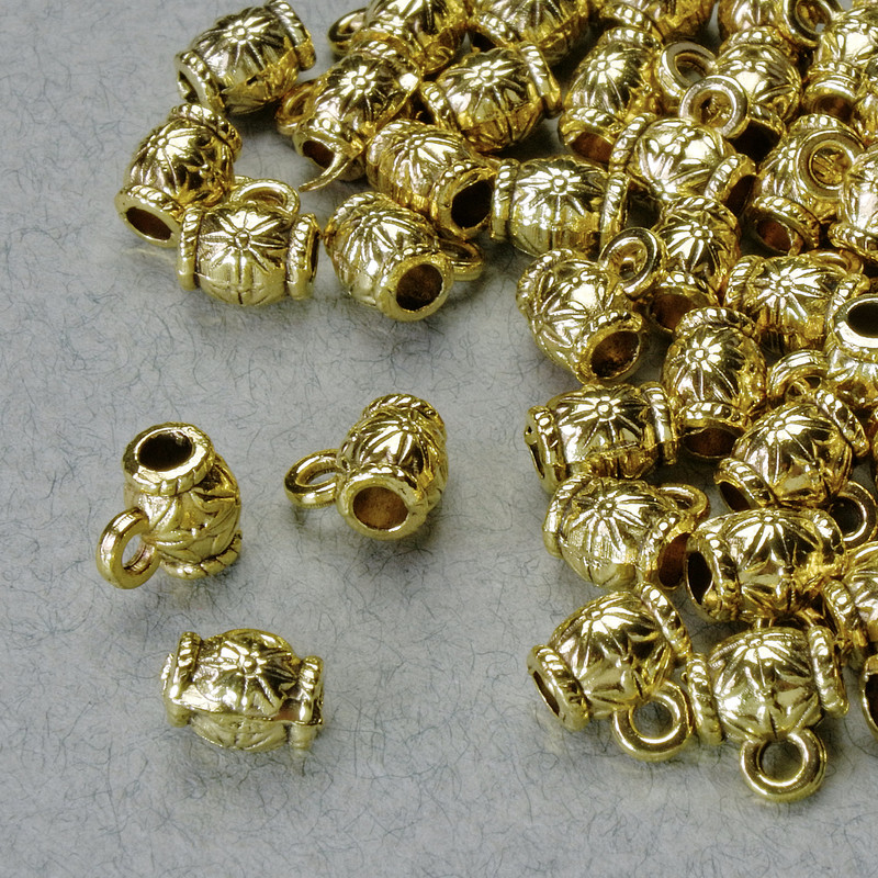 Suport bail auriu 6x5 mm pentru bijuterii