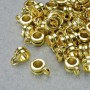 Prindere bail aurie, diametru 6x4 mm, gaură 1,8 mm, 3 buc., lungime 8,5 mm, culoare aurie a metalului, ambalaj 20 g ± 50 buc.
