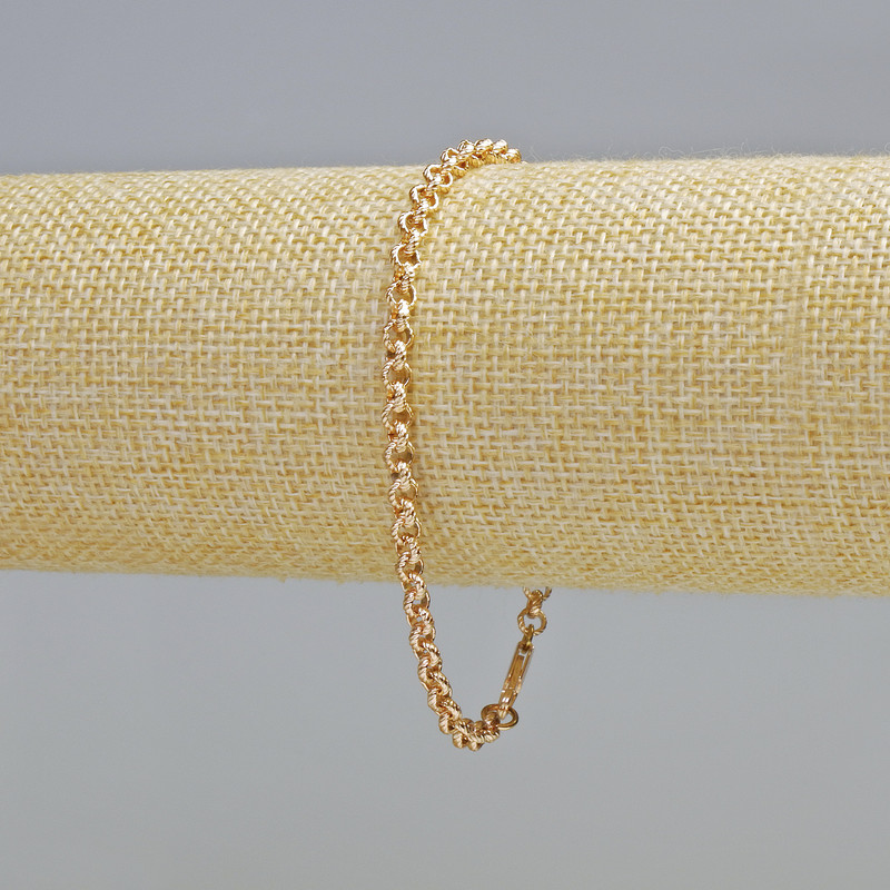 Brățară Xuping placare cu aur 18K, grosime 4 mm, lungime 20 cm