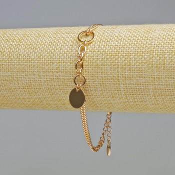 Brățară Xuping placare cu aur 18K, grosime 3 mm, lungime 19–22 cm