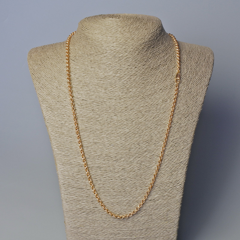 Lănțișor Xuping placat cu aur 18K, grosime 4 mm, lungime 60 cm