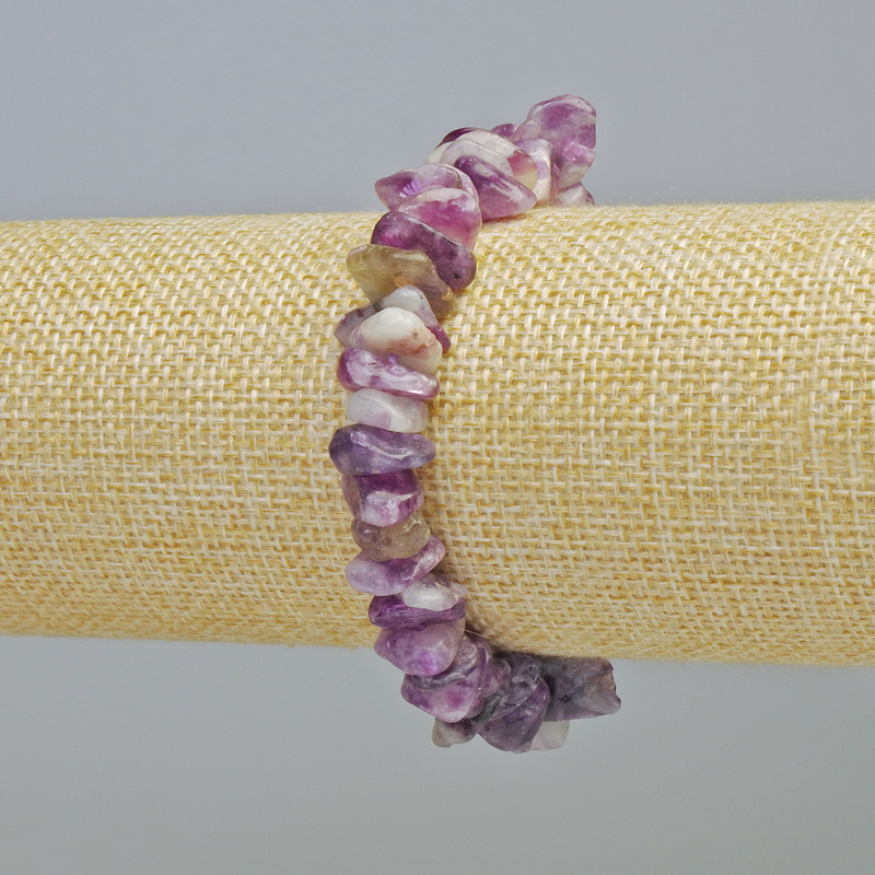 Brățară din fosfosiderit, bucăți de piatră naturală, diametrul 11×3 mm +/- (elastic), lungime 18 cm+