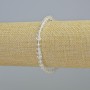 Brățară din cristal de munte, cuburi facetate, diametrul 4,5 mm ± (elastic), lungime 18 cm+