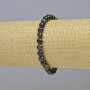 Brățară cu ochiul de șoim, piatră naturală, bile netede, diametrul 6,5 mm ± (pe bază elastică), lungime 18 cm