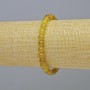 Brățară din cuarț galben, piatră naturală, bile netede, diametru 6 mm ±, lungime 18 cm, pe elastic