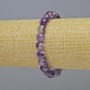 Brățară din ametist, piatră naturală, mărgele netede, diametrul de 8,5 mm +/- (elastic), lungime 18 cm+