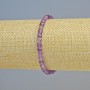 Brățară din ametist natural, piatră tăiată cub, diametrul de 4,5 mm +/- (elastică), lungime 18 cm+