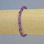 Brățară din ametist, piatră naturală tăiată în cuburi, diametrul 4,5 mm ± (elastic), lungime 18 cm+