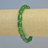 Браслет Хризопраз натуральний камінь циліндр, діаметр 8х12мм+- (стрейч), довжина 18см+