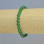 Brățară din chrysoprază naturală, mărgele netede, diametrul 6 mm +/- (pe elastic), lungime 18 cm+