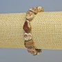 Brățară din jasper Picasso, piatră naturală, fațetată, diametrul 10x13 mm ± (elastic), lungime 18 cm+