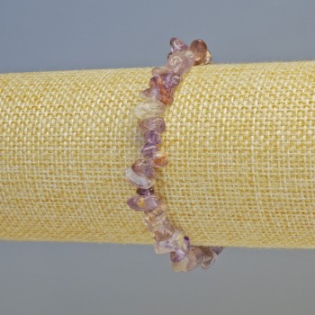 Brățară din ametrin, fragmente din piatră naturală, diametrul 7×3 mm ± (elastic), lungime 18 cm+