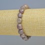 Brățară din turmalin purpuriu, mărgele fațetate, diametrul 10 mm ± (elastic), lungime 18 cm+