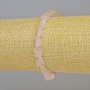 Brățară din cuarț roz natural, piatră brută, mărgele fațetate, diametrul de la 8×10 la 12×17 mm ± (elastic), lungimea 18 cm+